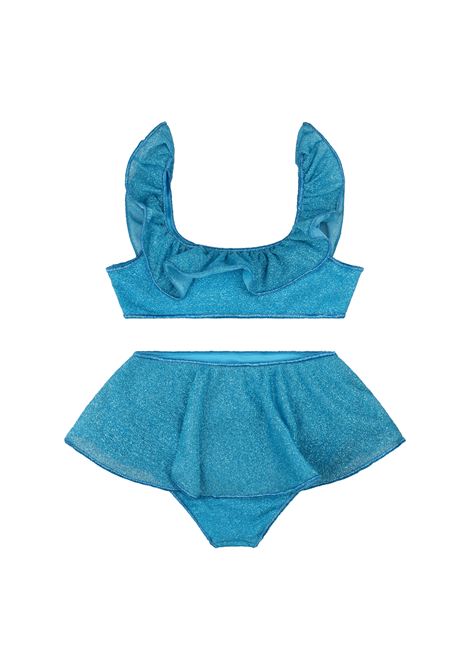 Bikini Lumiere Voile Turchese OSEREE KIDS | LFVS904 G-LUREXTURQUOISE